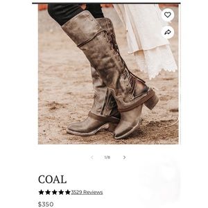 **SOLD** Like-new Gorgeous Freebird Lace-Up COAL Boots